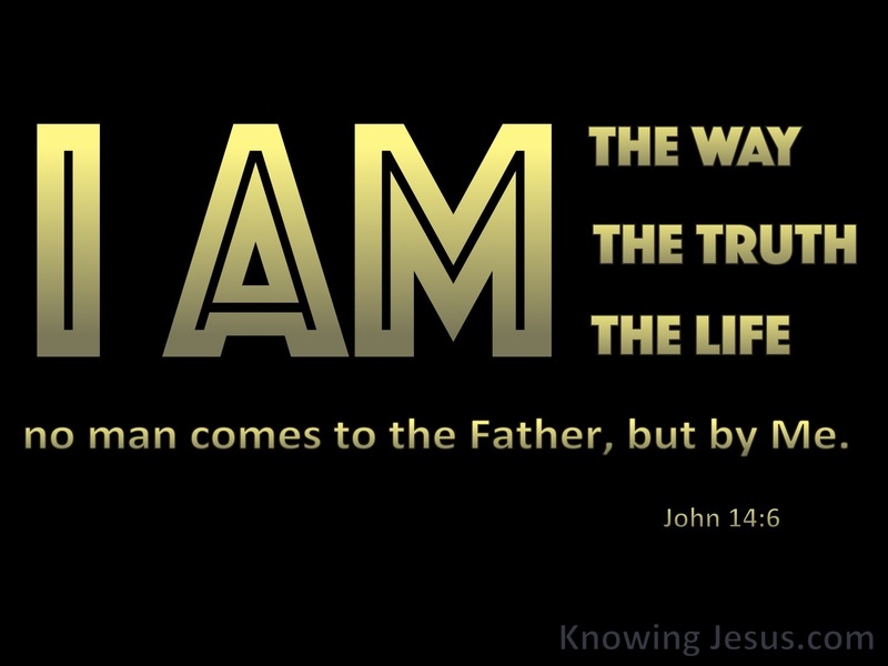 John 14:6 I Am The Way The Truth And The Life (black)
